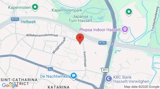 Apartments for rent i Hasselt - kort over placeringen