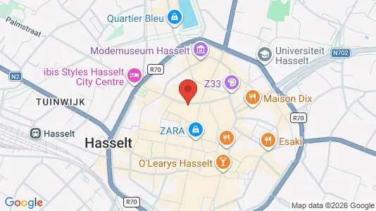 Apartments for rent i Hasselt - kort over placeringen