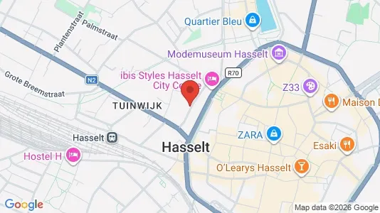 Apartments for rent i Hasselt - kort over placeringen