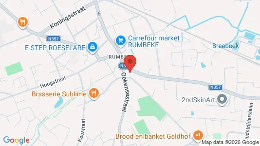 Apartments for rent i Roeselare - kort over placeringen
