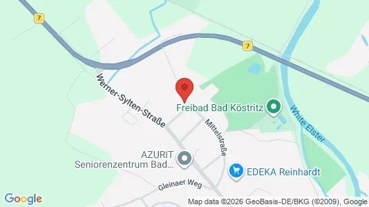 Apartments for rent i Greiz - kort over placeringen