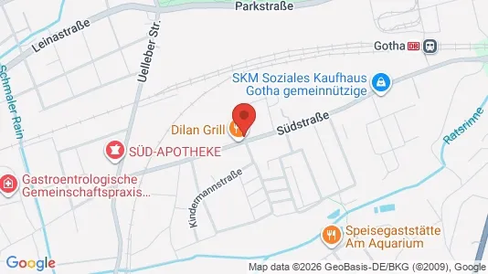 Apartments for rent i Gotha - kort over placeringen