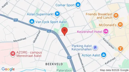 Apartments for rent i Aalst - kort over placeringen
