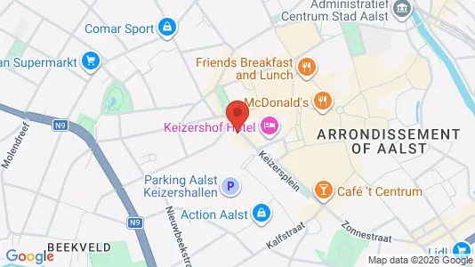 Apartments for rent i Aalst - kort over placeringen