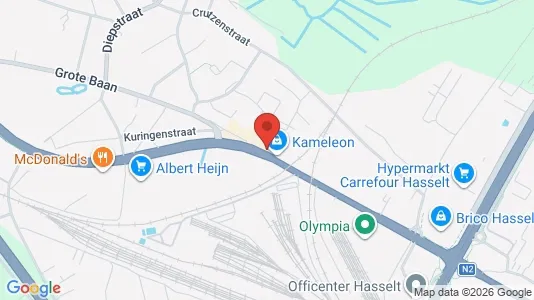 Apartments for rent i Hasselt - kort over placeringen