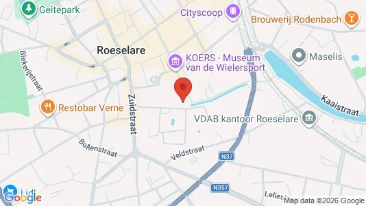 Apartments for rent i Roeselare - kort over placeringen