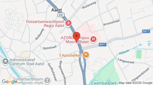 Apartments for rent i Aalst - kort over placeringen