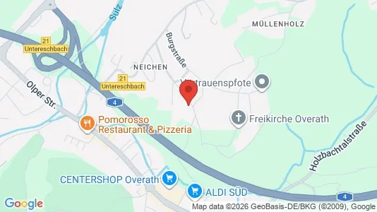 Apartments for rent i Rheinisch-Bergischer Kreis - kort over placeringen