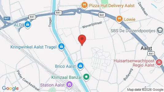 Apartments for rent i Aalst - kort over placeringen