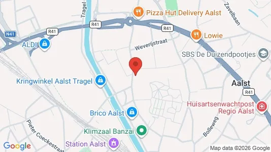 Apartments for rent i Aalst - kort over placeringen