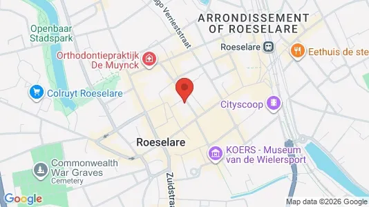Apartments for rent i Roeselare - kort over placeringen