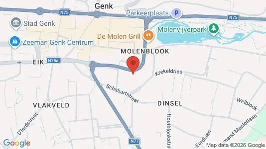 Apartments for rent i Genk - kort over placeringen