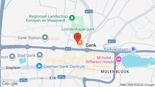 Apartments for rent i Genk - kort over placeringen