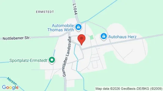 Apartments for rent i Erfurt - kort over placeringen