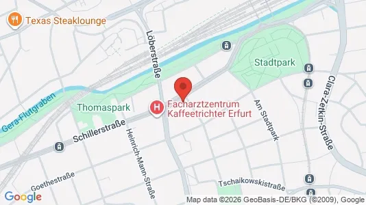Apartments for rent i Erfurt - kort over placeringen