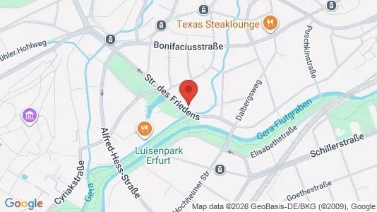 Apartments for rent i Erfurt - kort over placeringen