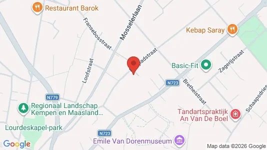 Apartments for rent i Genk - kort over placeringen