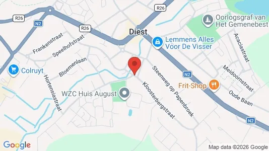 Apartments for rent i Diest - kort over placeringen