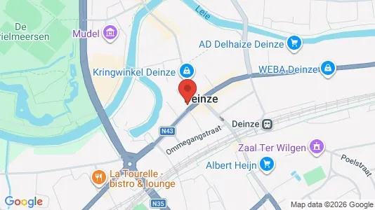 Apartments for rent i Deinze - kort over placeringen