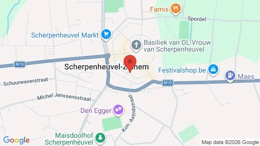 Apartments for rent i Scherpenheuvel-Zichem - kort over placeringen