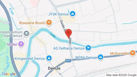 Apartments for rent i Deinze - kort over placeringen
