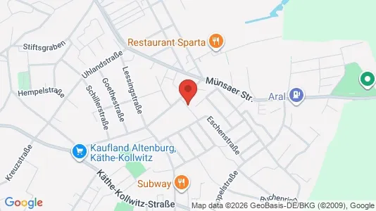 Apartments for rent i Altenburger Land - kort over placeringen