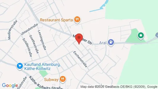 Apartments for rent i Altenburger Land - kort over placeringen