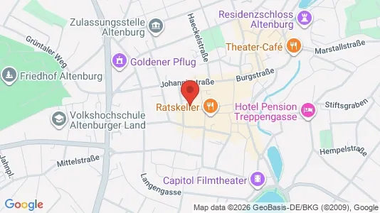 Apartments for rent i Altenburger Land - kort over placeringen