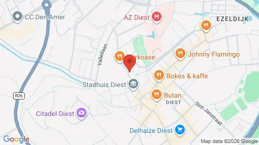 Apartments for rent i Diest - kort over placeringen