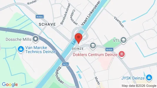 Apartments for rent i Deinze - kort over placeringen