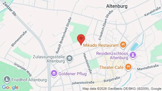 Apartments for rent i Altenburger Land - kort over placeringen