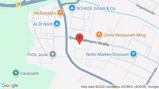 Apartments for rent i Eisenach - kort over placeringen