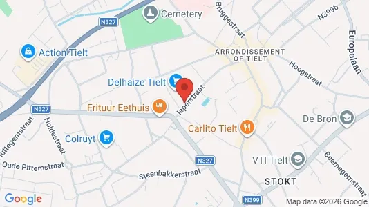 Apartments for rent i Tielt - kort over placeringen