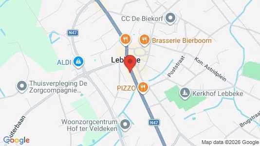 Apartments for rent i Lebbeke - kort over placeringen