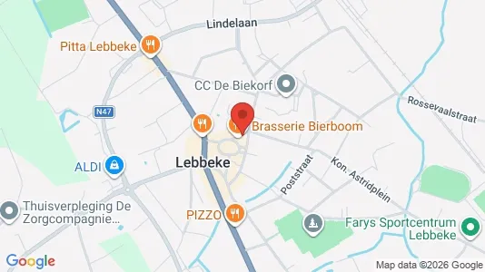 Apartments for rent i Lebbeke - kort over placeringen