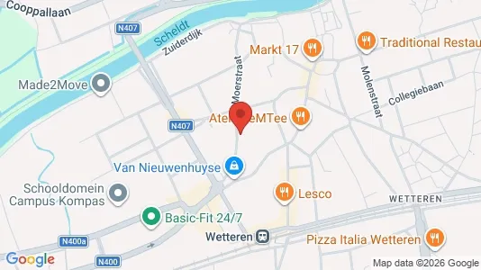 Apartments for rent i Wetteren - kort over placeringen