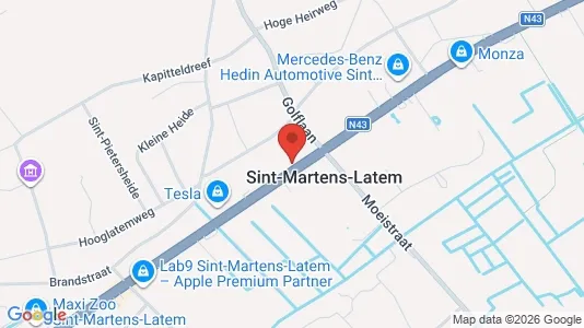 Apartments for rent i Sint-Martens-Latem - kort over placeringen