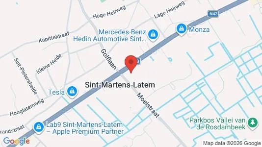 Apartments for rent i Sint-Martens-Latem - kort over placeringen