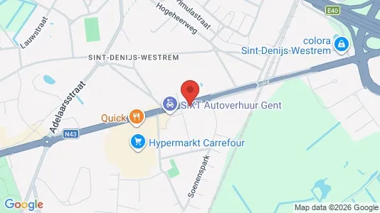 Apartments for rent i Gent Sint-Denijs-Westrem - kort over placeringen