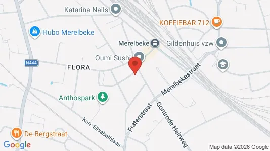 Apartments for rent i Merelbeke - kort over placeringen