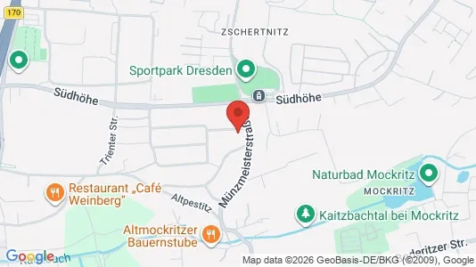 Apartments for rent i Dresden - kort over placeringen