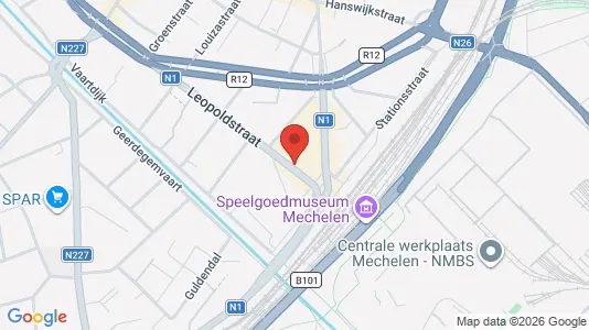 Apartments for rent i Mechelen - kort over placeringen