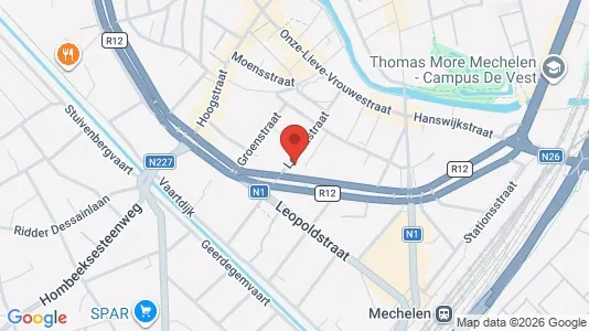 Apartments for rent i Mechelen - kort over placeringen