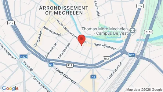 Apartments for rent i Mechelen - kort over placeringen