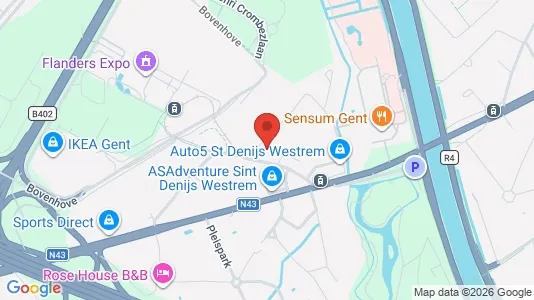 Apartments for rent i Gent Sint-Denijs-Westrem - kort over placeringen