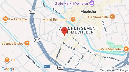Apartments for rent i Mechelen - kort over placeringen