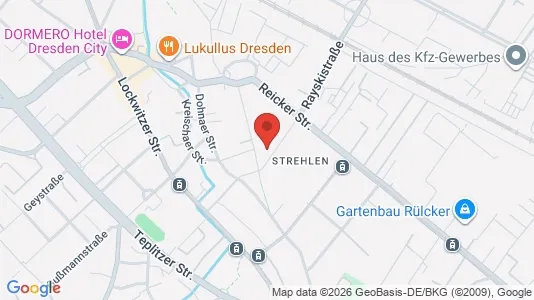 Apartments for rent i Dresden - kort over placeringen