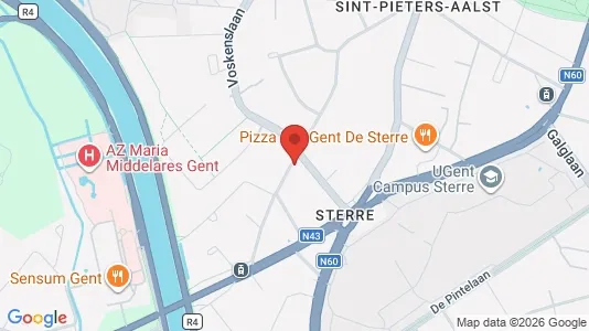 Apartments for rent i Stad Gent - kort over placeringen