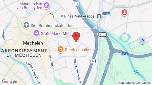 Apartments for rent i Mechelen - kort over placeringen