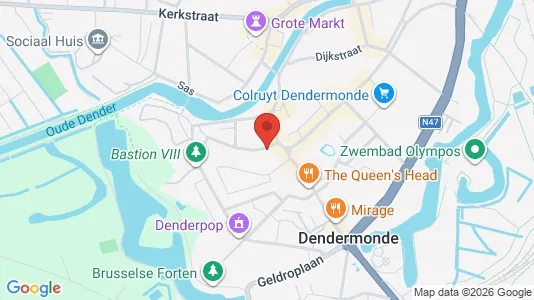 Apartments for rent i Dendermonde - kort over placeringen